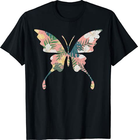 Butterfly Girl Who Loves Butterflies Cute Flower Butterflys T Shirt Clothing