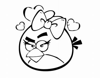 Angry Birds Coloring Drawing Pages Eyes Face