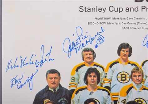 Lot Detail Boston Bruins 1971 72 Stanley Cup Champions Team Signed