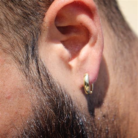 Small Gold Hoop Earrings For Men