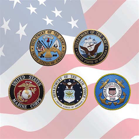 Military Branch Set 5 Pieces American Plaque Company