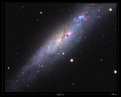 Astro Anarchy Ngc 55 Irregular Galaxy In Constellation Sulptor