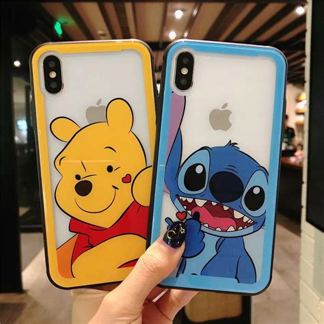 Cartoon Tempered Glass Phone Case For Iphone X Xr Xs Max 8 7 6s Plus