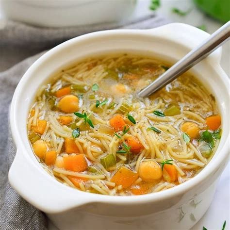 You won't just find italian pasta classics here: Vegan chicken noodle soup with a tasty stock made from ...