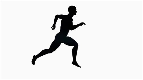 Silhouette Person Running At Getdrawings Free Download