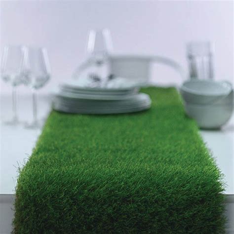 Grass On Dinning Table Artificial Grass Table Runner Design Swan