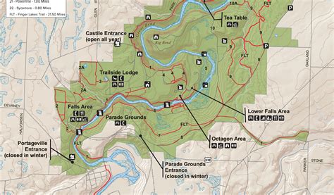 Finger Lakes Trail Map Letchworth