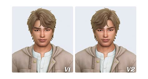 Pedro By Simstrouble Simstrouble On Patreon Fluffy Hair Sims 4