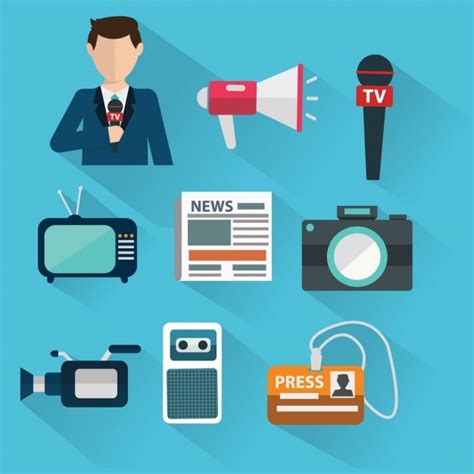 Free Vector Icons About Journalism