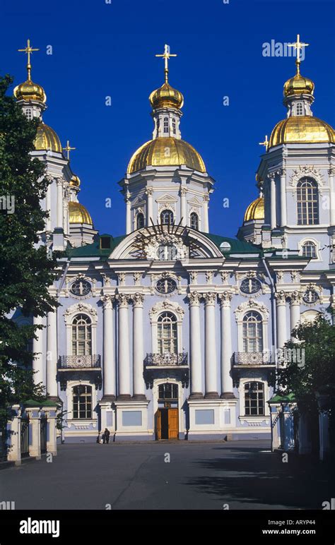 Nikolsky Cathedral St Petersburg Russia Stock Photo Alamy