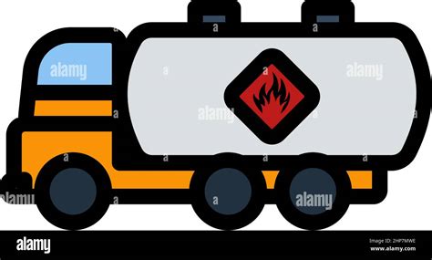 Fuel Tank Truck Icon Stock Vector Image And Art Alamy