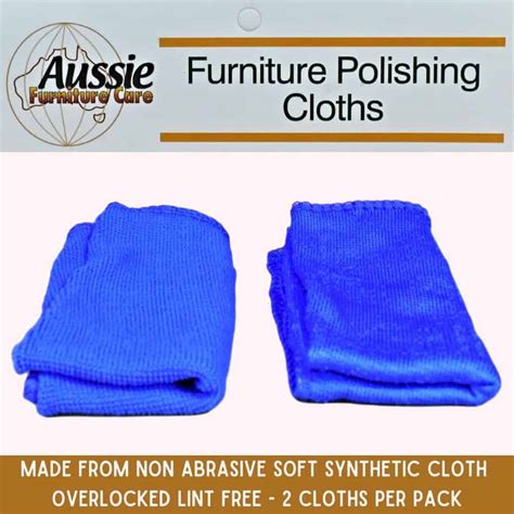 Furniture Polishing Cloths 2 Pack Furniture Care Products