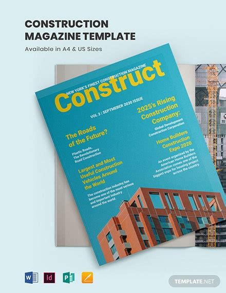 Construction Magazine Template 6 Free Psd Vector Ai Eps Format