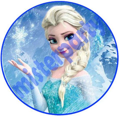 Cialda Ostia Per Torte Frozen Elsa Tonda E Personalizzabile Anche A Ebay