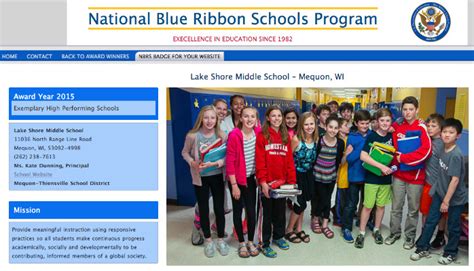 Celebrating Our National Blue Ribbon School Award