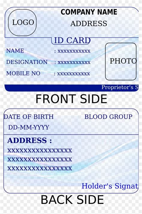 Wallet Id Card Template ~ Addictionary