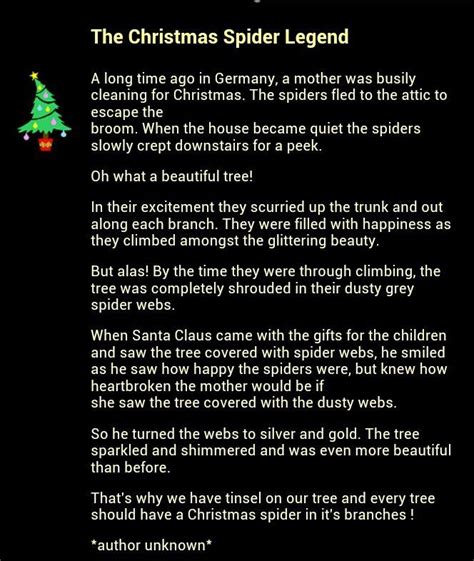 Christmas Spider Story Holidays Pinterest Spider And Christmas
