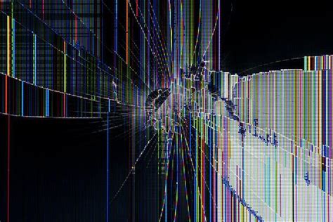 A set of static glitches. Cracked TV Screen Prank Wallpaper #wallpapers #2020 Check ...