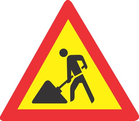 Roadworks Ahead Temporary Road Sign Tw336 Safety Sign Online