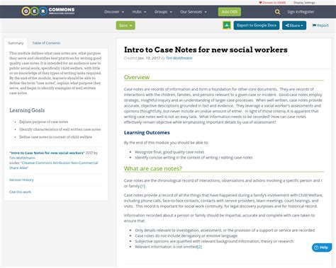Case Notes Social Work Template