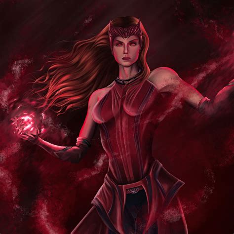 1024x1024 The Scarlet Witch Wanda Maximoff From Marvel 1024x1024