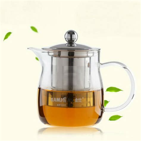 Kamjove A 14 Heat Resistant Clear Glass Teapot Wh Stainless Steel