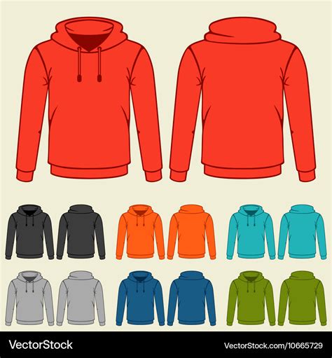 vector hoodie template