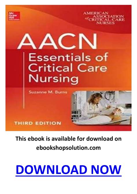 Calaméo Aacn Essentials Of Critical Care Nursing 3rd Edition Pdf