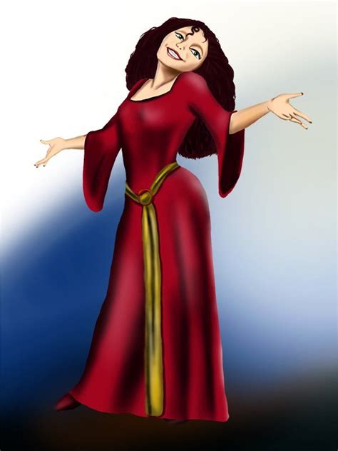 How To Draw Mother Gothel From Tangled Drawingtutorials Com Drawings Tangled Draw