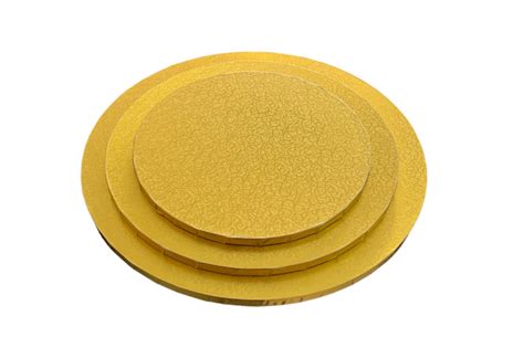 Mdf Round Gold Cake Drum