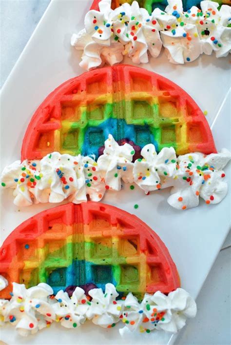 These Rainbow Waffles Are A Magically Delicious Way To Start Off Your