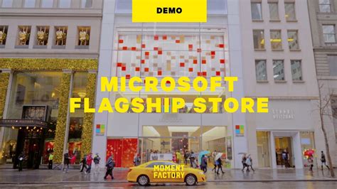 Microsoft Flagship Store Digital Space On Fifth Avenue In Nyc Youtube