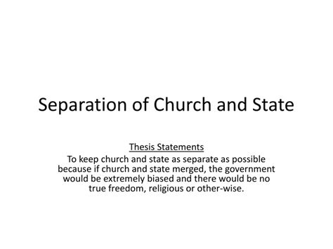 Ppt Separation Of Church And State Powerpoint Presentation Free