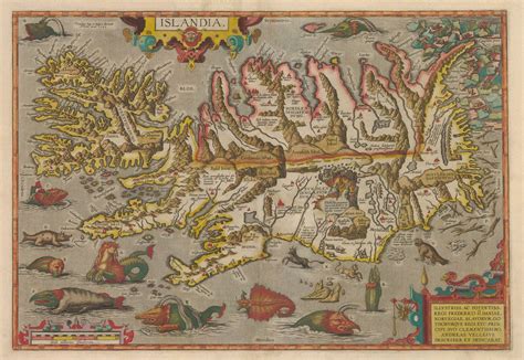 1585 islandia old maps antique maps atlas map fine art prints canvas prints framed canvas