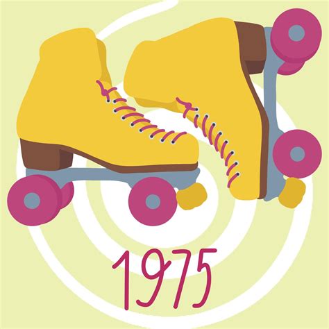 Happy Birthday 1975 Roller Skate Confetti Exploding Greetings Card Boomf