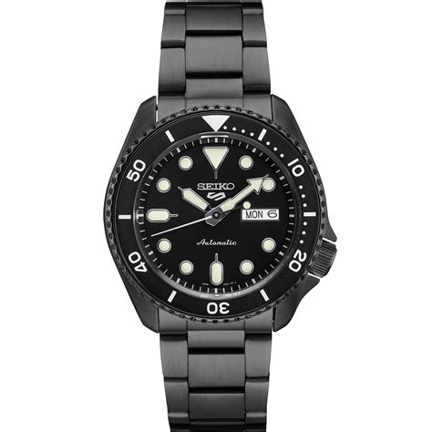 Seiko 5 Automatic Gents Watch SRPD65K1 Black IP Case & Strap - H & S Jewellers