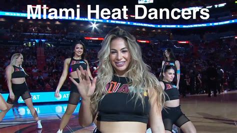 Miami Heat Dancers Nba Dancers Dance Performance Heat Vs Nets Youtube