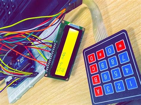 Calculator Using Arduino And Keypad 4x4 And Lcd Display Arduino
