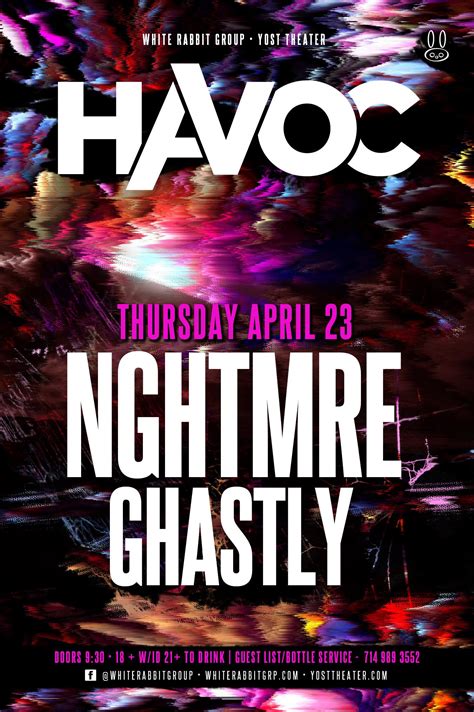 Havoc Ft Nghtmre And Ghastly Tickets 042315