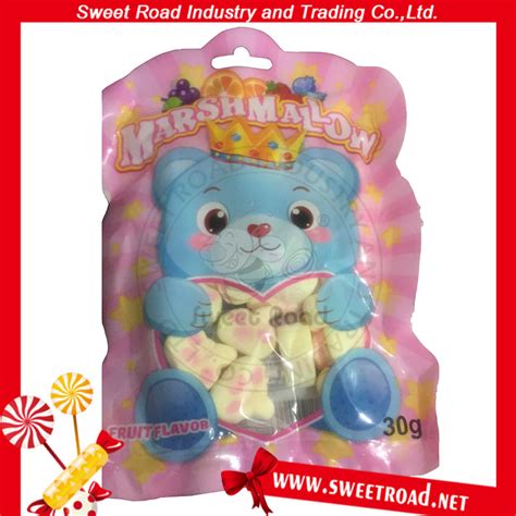 Halal Bear Shape Fruit Flavor Marshmallow Candy China Halal Sweets
