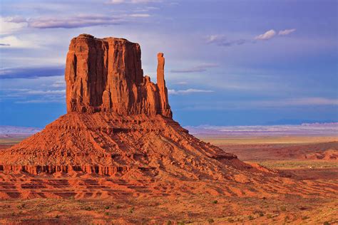 Left Mitten At Sunset Monument Valley By Michael Riffle
