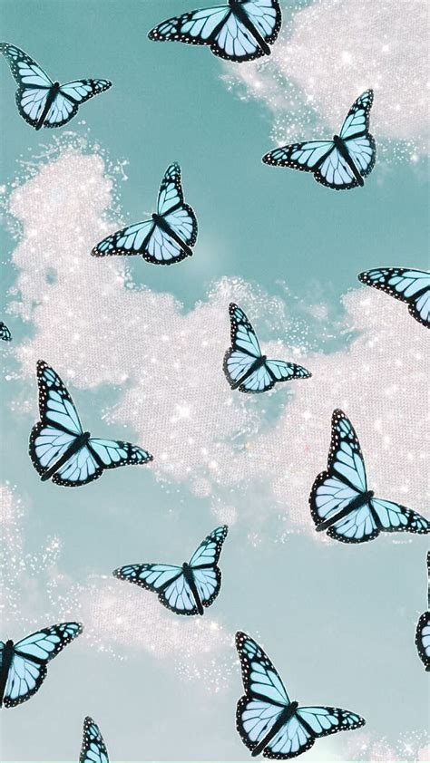P I N T E R E S T Abbyyygrace13 Butterfly Wallpaper Iphone Blue