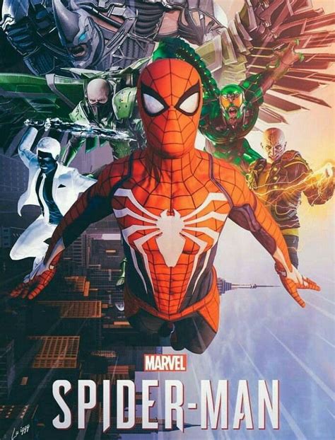 Spider Man Ps4 Poster Marvel Comic Universe Marvel Films Marvel Dc