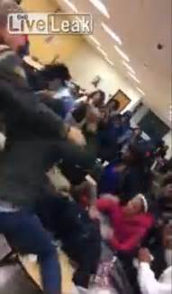 Massive Brawl Breaks Out In High School Cafeteria As Teachers Clamber