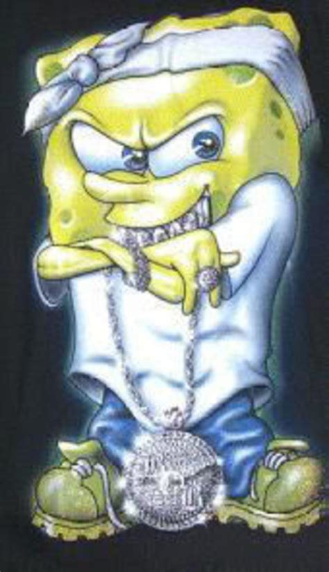 Gangsta Spongebob Poster Ubicaciondepersonascdmxgobmx