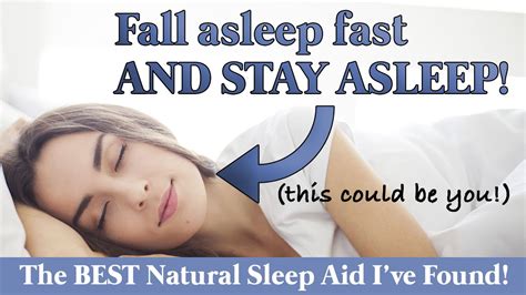 Fall Asleep Fast And Stay Asleep Utzy Naturals The Best Natural Sleep Aid Ive Found Youtube