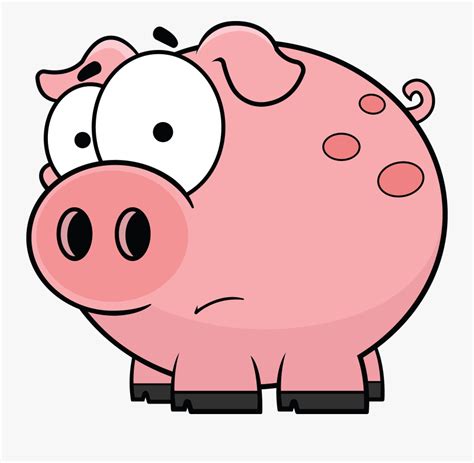 Worried Pig Cartoon Confused Pig Free Transparent Clipart Clipartkey