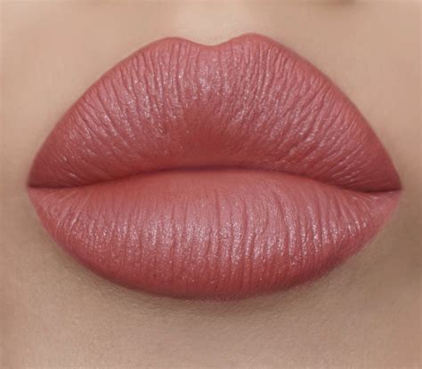 Dusty Rose Pink Lipstick Swatch On Olive Skin Lip Colors Winter Lip
