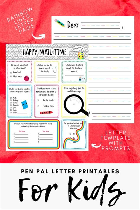 Pen Pal Letters Kids Letter Writing Set Pen Pal Letters Letter