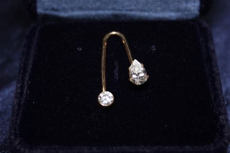Items Similar To 14kt Gold Female Genital Piercing With Pear And Round